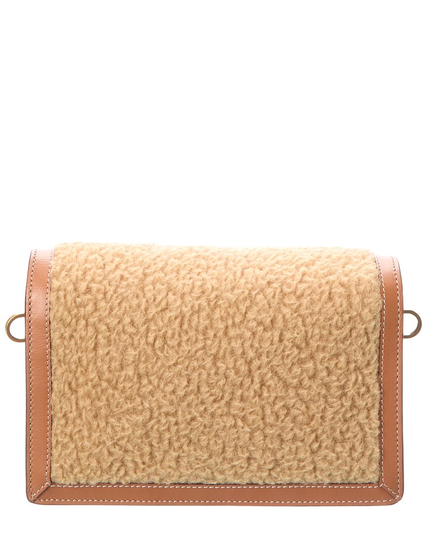Tod’S T Timeless Leather & Wool Shoulder Bag