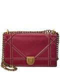 Dior Red Calfskin Leather Diorama Flap Ba (Authentic  )