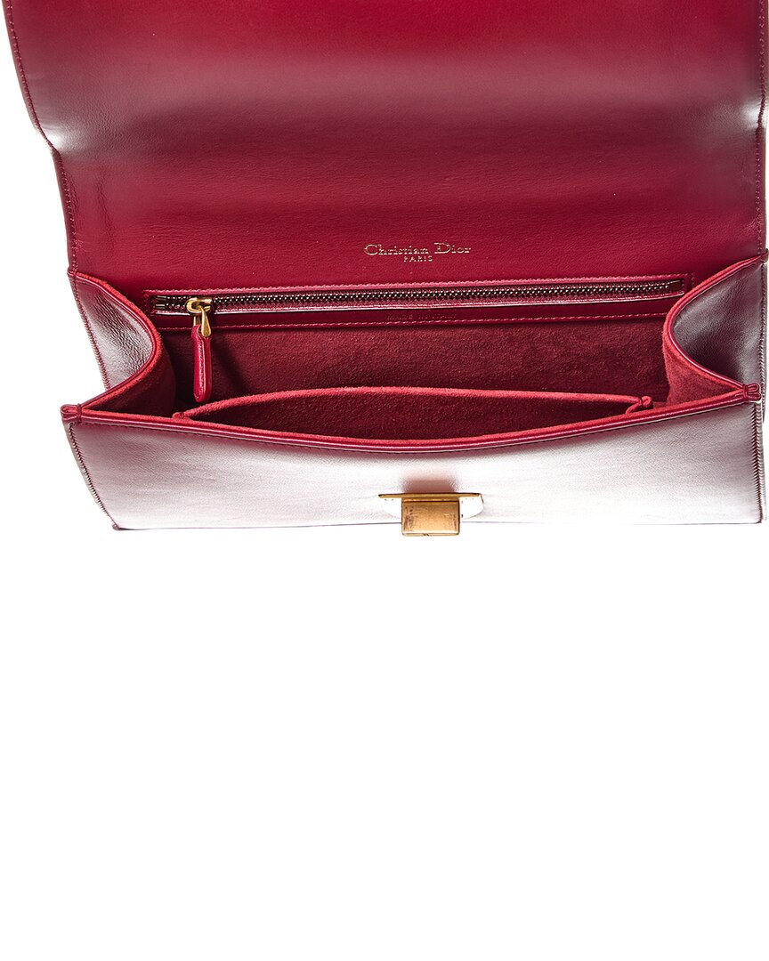 Dior Red Calfskin Leather Diorama Flap Ba (Authentic  )