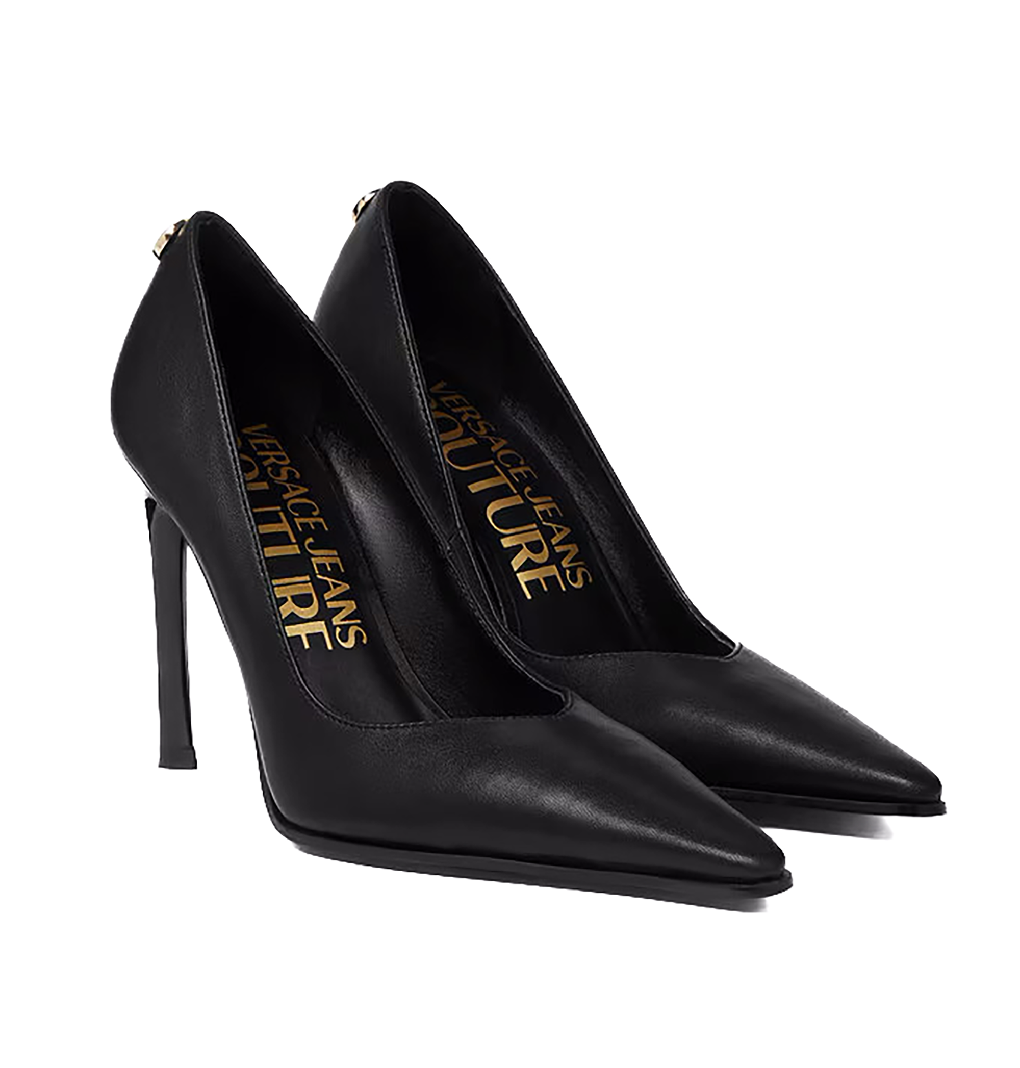 Versace Jeans Couture Sleek Black Stiletto Pumps