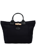 Longchamp Le Roseau Canvas Shopper