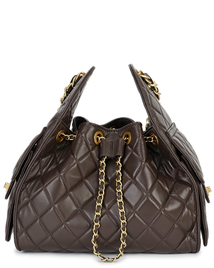 Tiffany & Fred Paris Quilted Leather Shoulder Bag