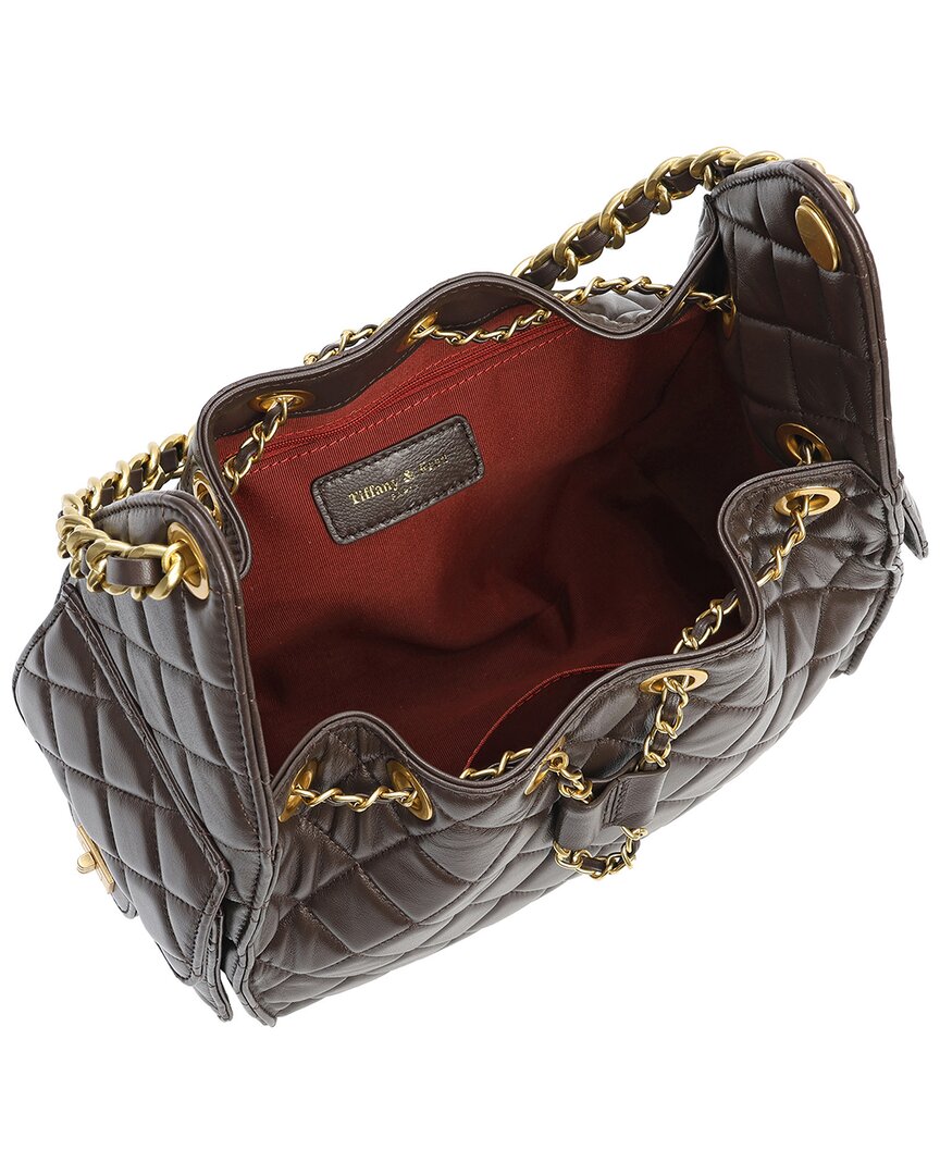 Tiffany & Fred Paris Quilted Leather Shoulder Bag