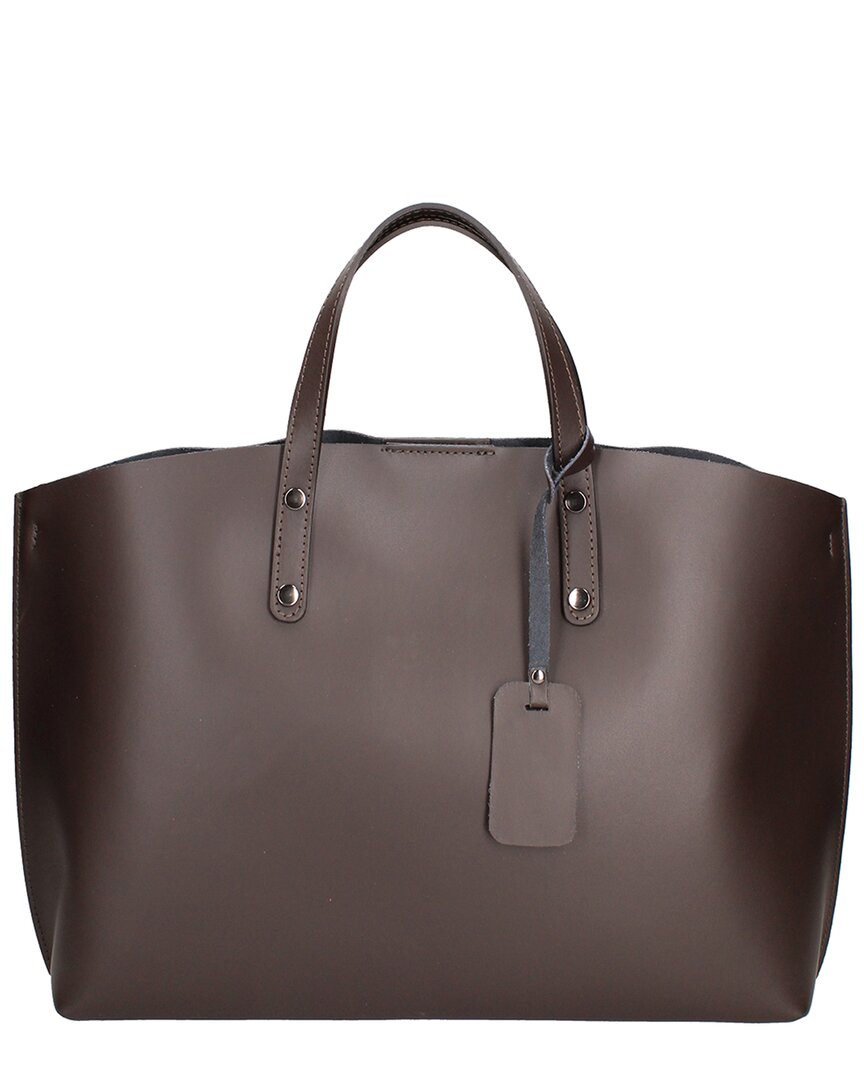 Chiara Ferretti Leather Shopper Tote