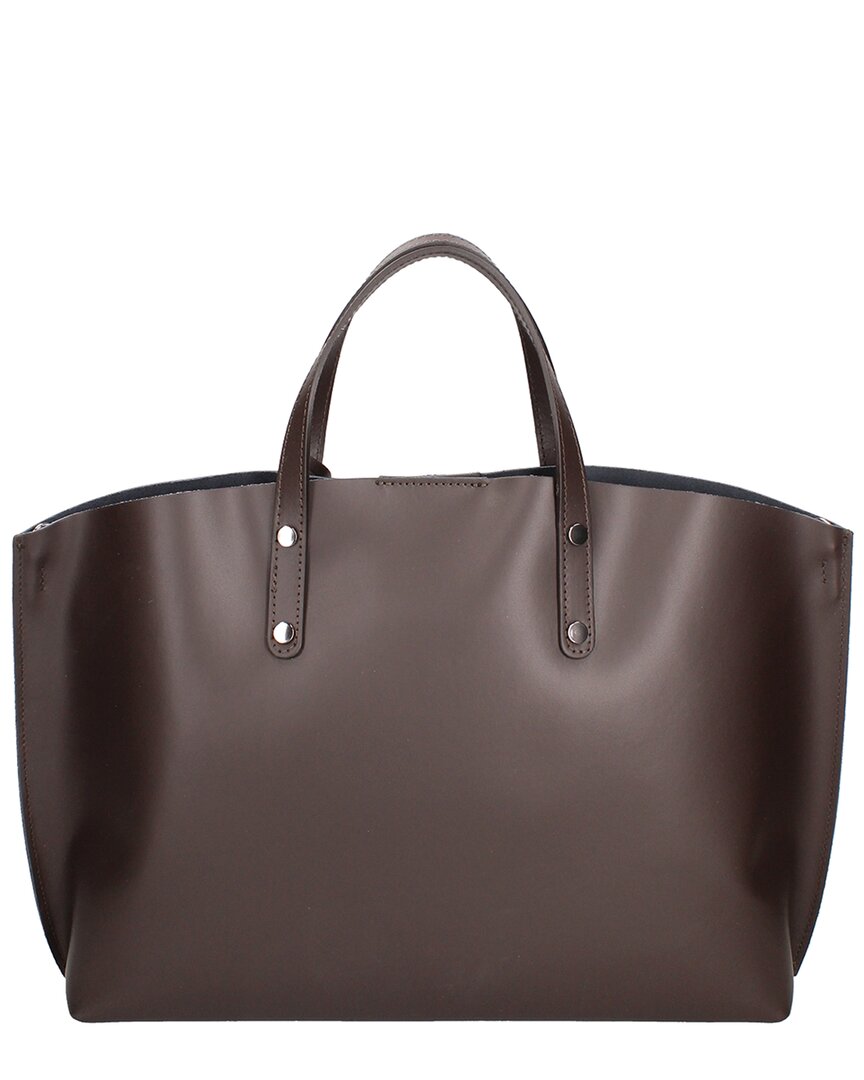 Chiara Ferretti Leather Shopper Tote