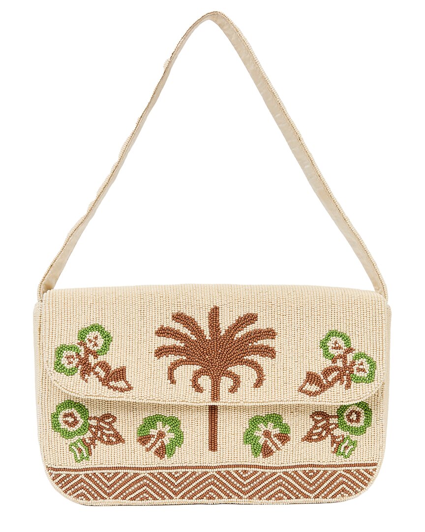 J.Mclaughlin Rio Palm Court Vignette Leather Shoulder Bag