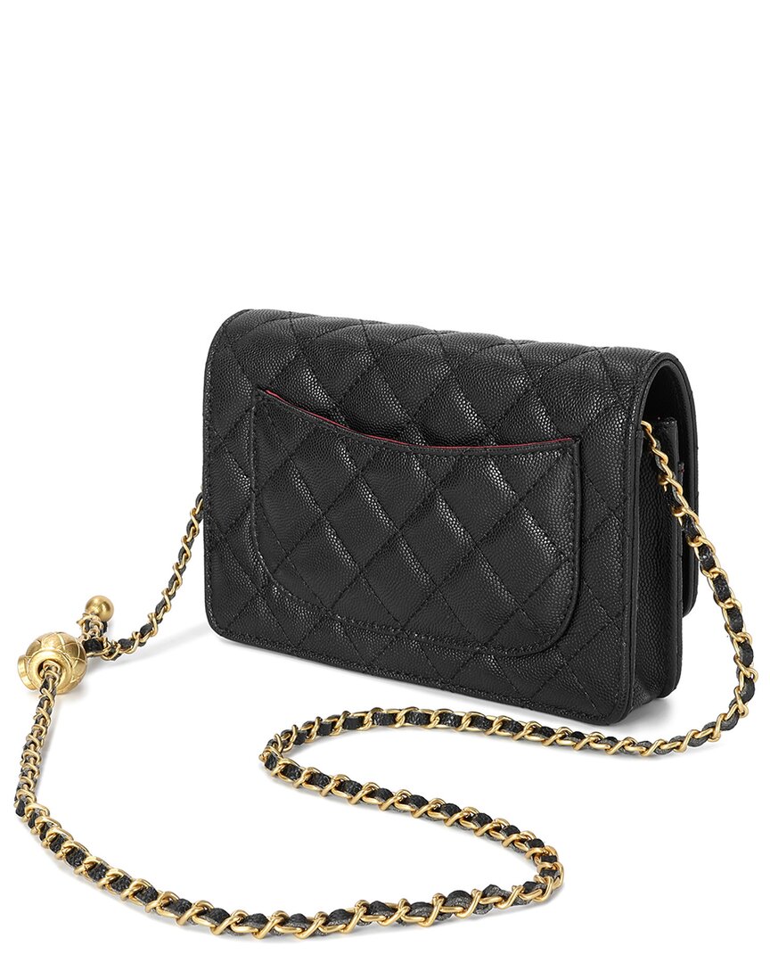 Tiffany & Fred Paris Quilted Caviar Leather Crossbody