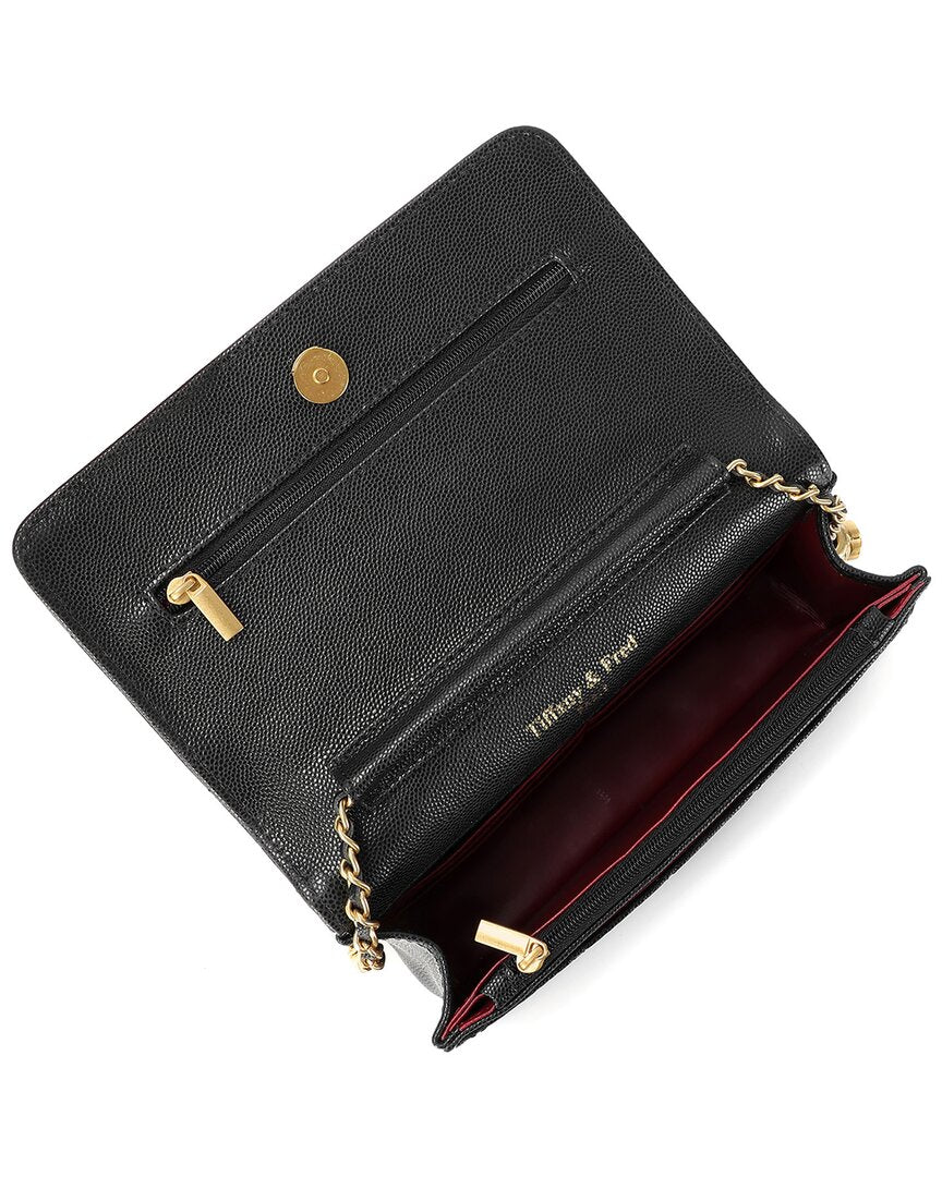Tiffany & Fred Paris Quilted Caviar Leather Crossbody