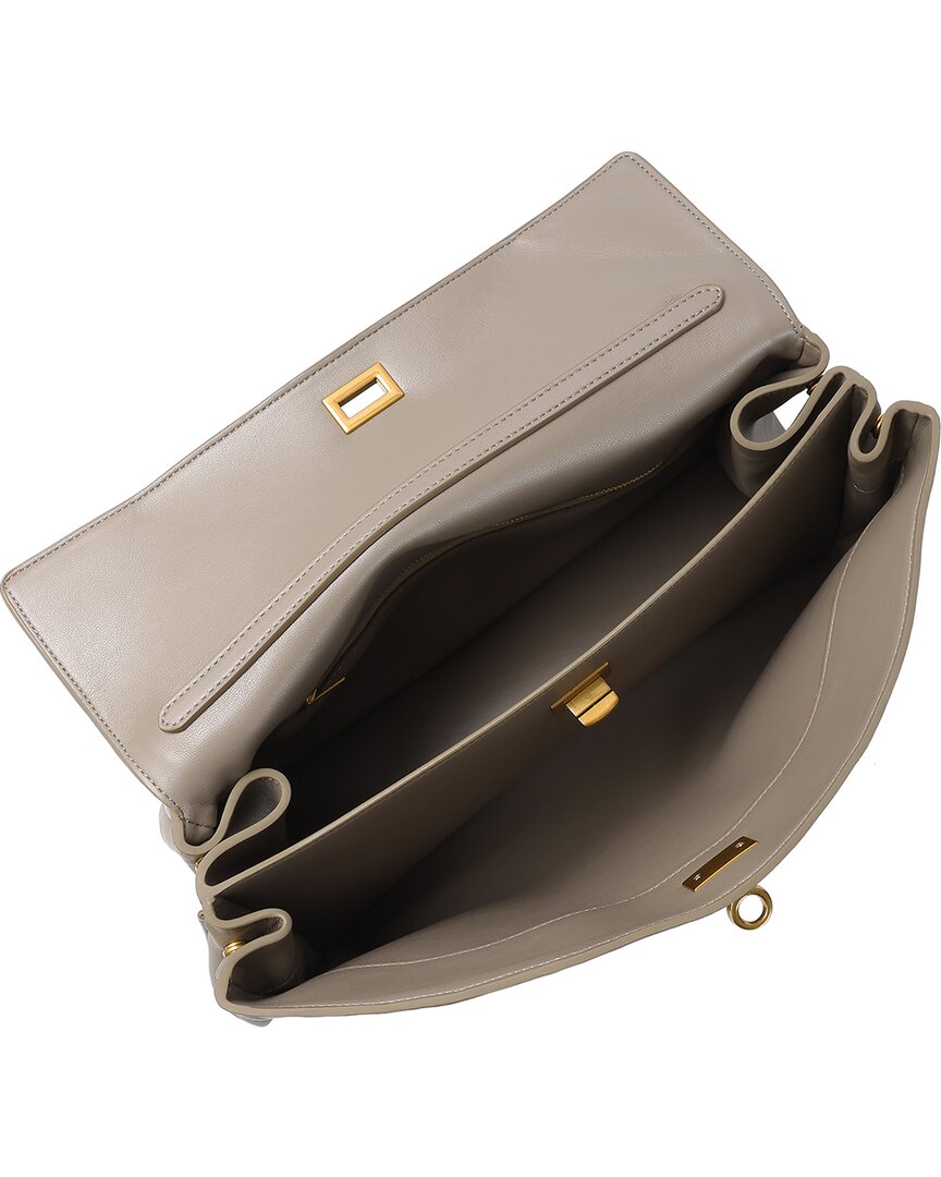 Tiffany & Fred Paris Large Smooth Leather Tote