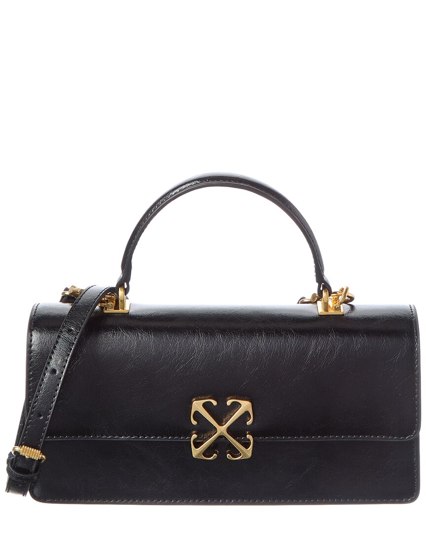 Off-White™ Jitney East West Leather Shoulder Bag