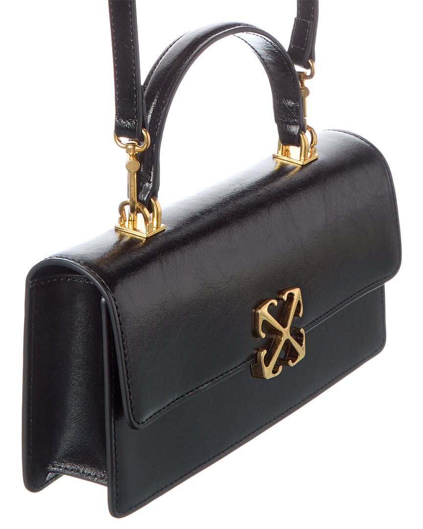 Off-White™ Jitney East West Leather Shoulder Bag