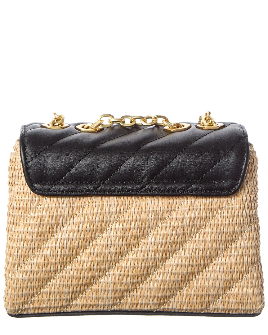 Off-White™ Jackhammer Straw & Leather Shoulder Bag