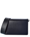 Valextra Swing Small Leather & Suede Shoulder Bag Blue ONE SIZE