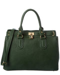 Italian Leather Top Handle Bag