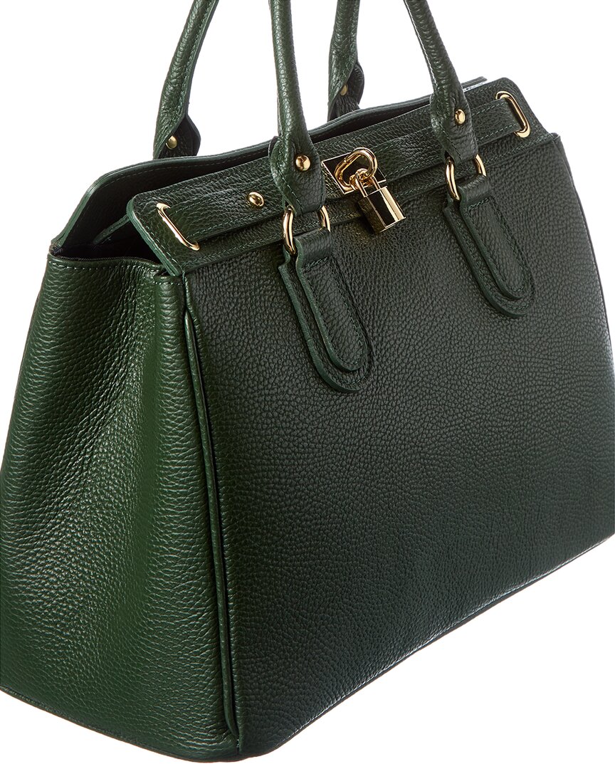 Italian Leather Top Handle Bag