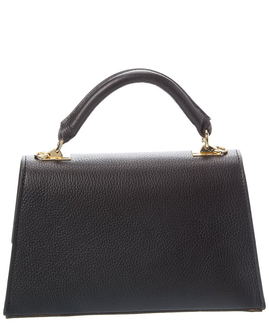 Italian Leather Top Handle Bag