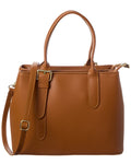 Italian Leather Top Handle Bag