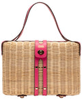 Frances Valentine The Holland Wicker & Leather Satchel