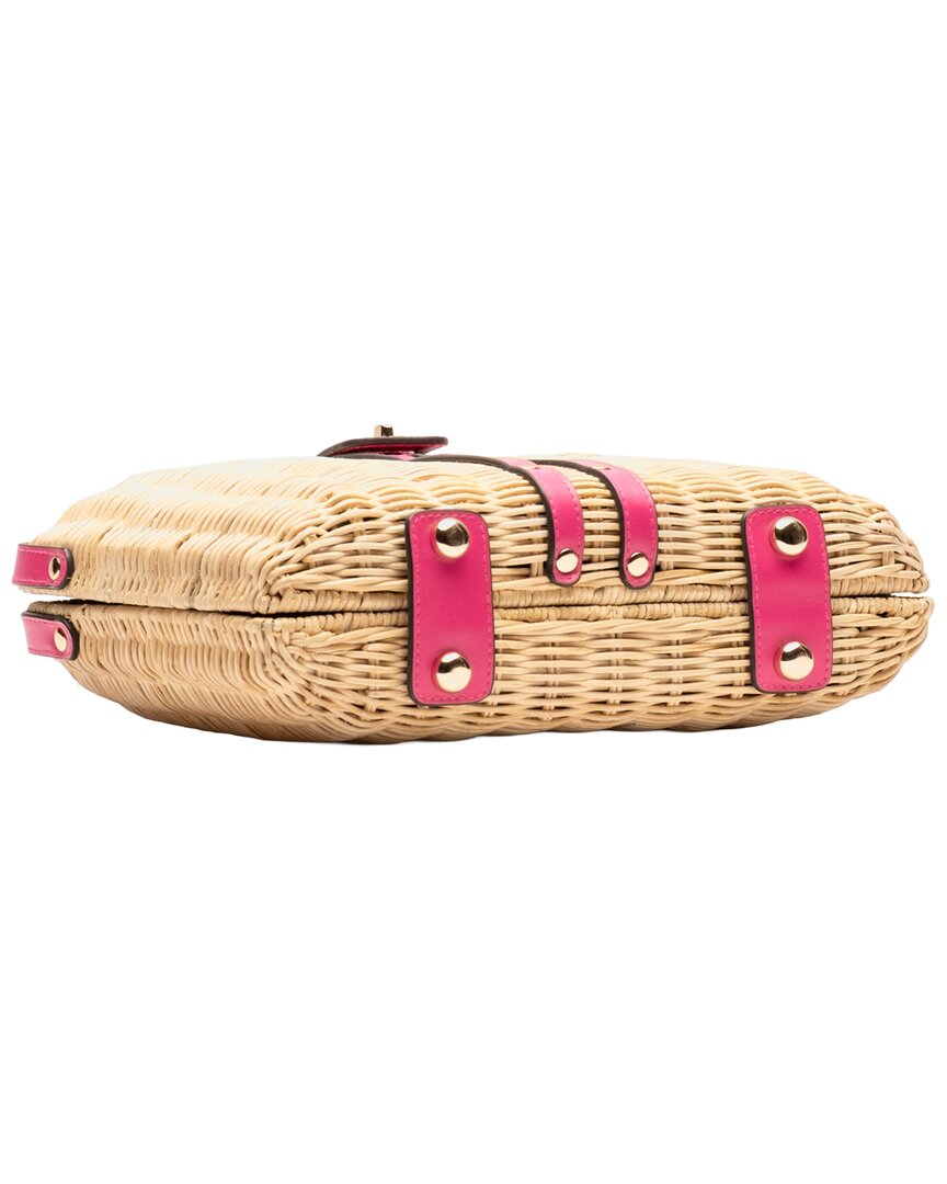 Frances Valentine The Holland Wicker & Leather Satchel