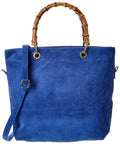 Isabella Rossetti Thea27 Bamboo Handle Suede Tote