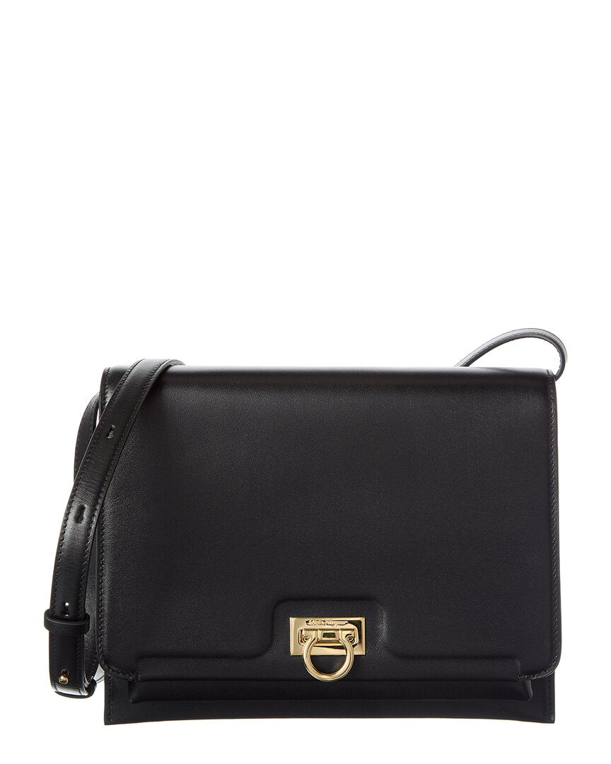 Ferragamo Trifolio Leather Shoulder Bag