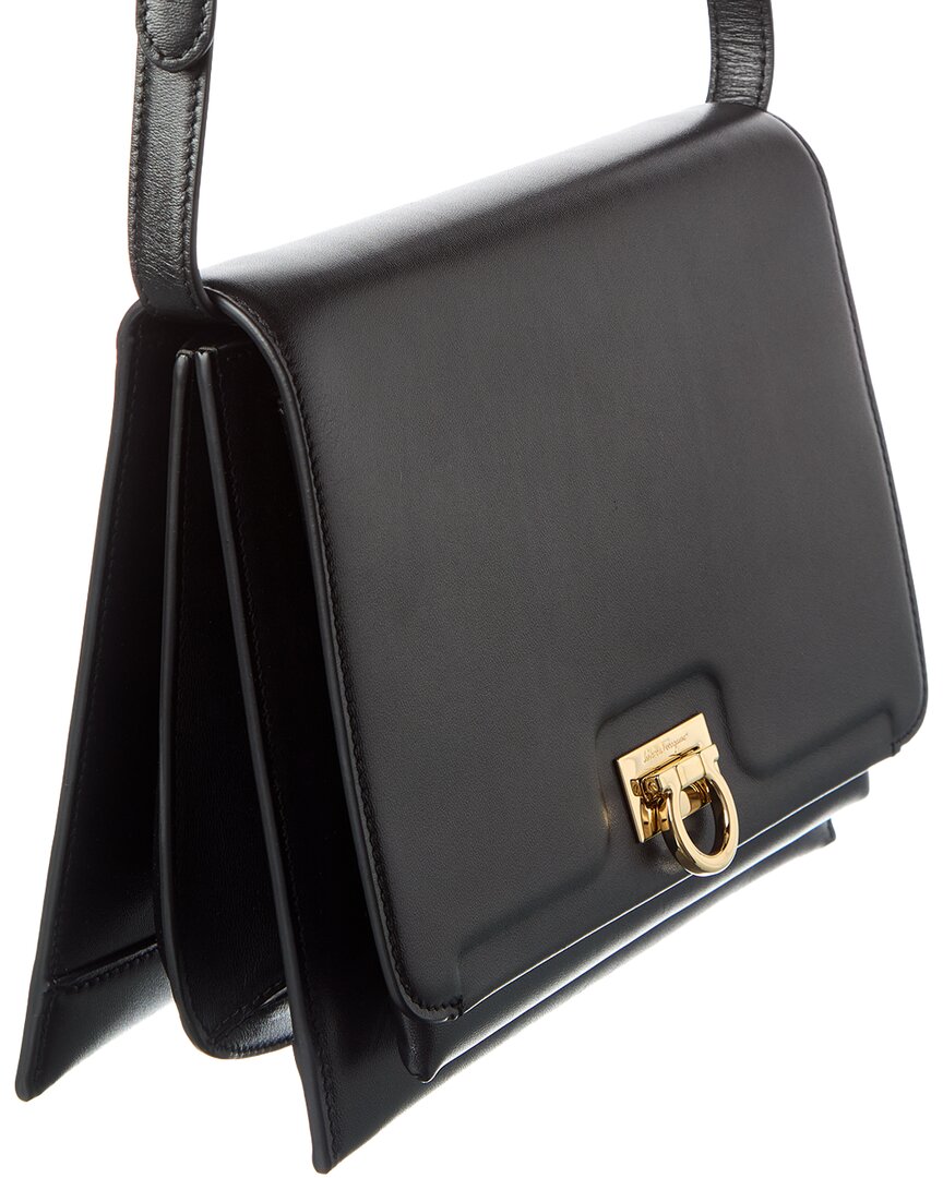 Ferragamo Trifolio Leather Shoulder Bag