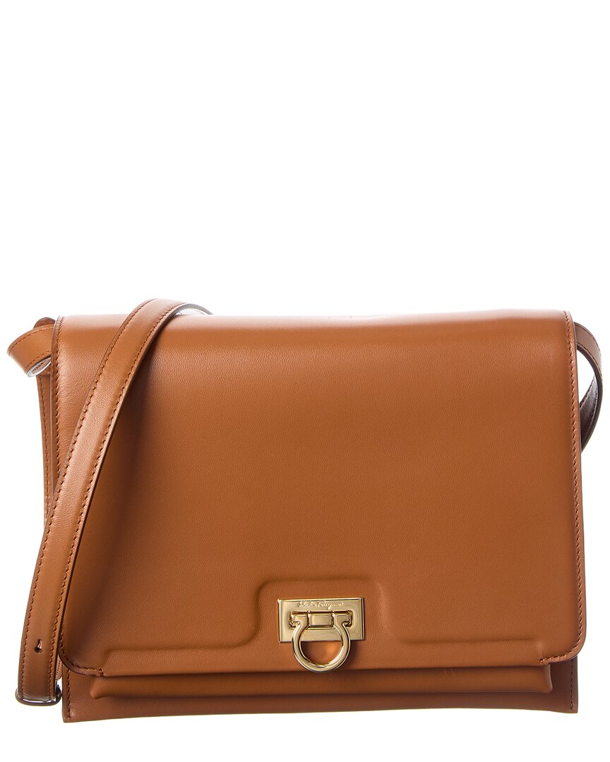 Ferragamo Trifolio Leather Shoulder Bag