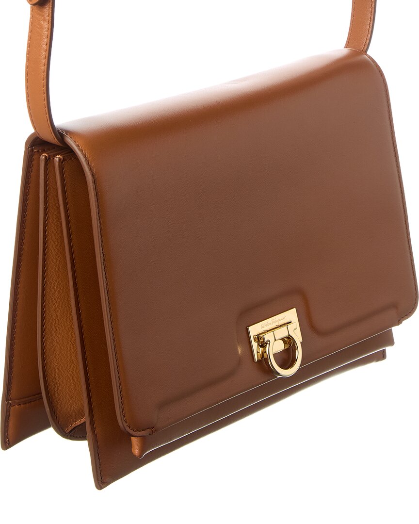 Ferragamo Trifolio Leather Shoulder Bag