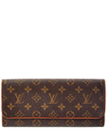 Louis Vuitton Brown Monogram Coated Canvas Pochette Twin Gm (Authentic Pre-