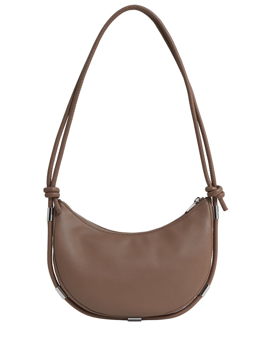 Reiss Harriet Leather Shoulder Bag