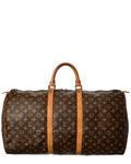 Louis Vuitton Brown Monogram Canvas Keepall (Authentic  )