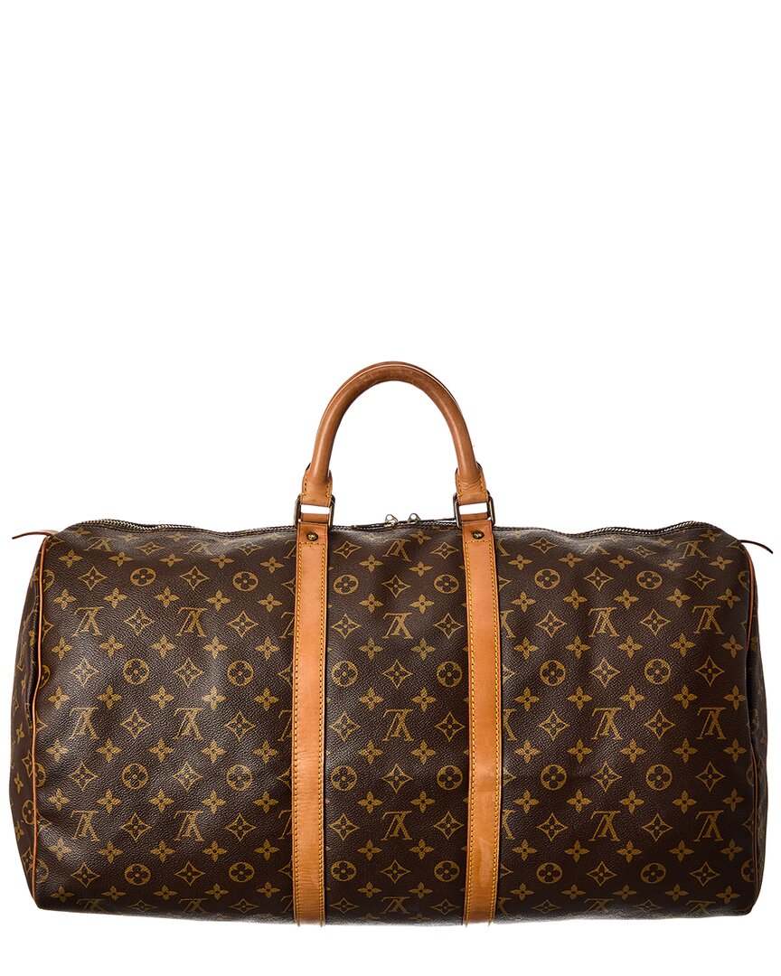 Louis Vuitton Brown Monogram Canvas Keepall (Authentic  )