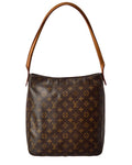 Louis Vuitton Brown Monogram Canvas Looping Mm (Authentic  )