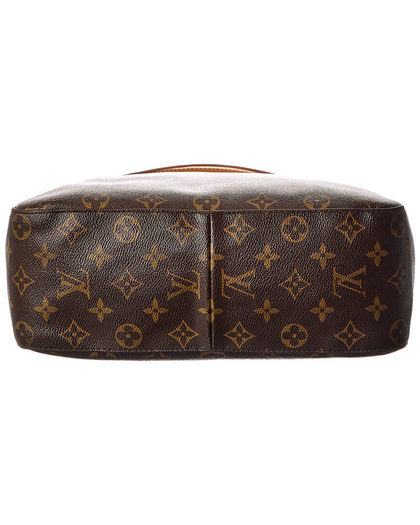 Louis Vuitton Brown Monogram Canvas Looping Mm (Authentic  )