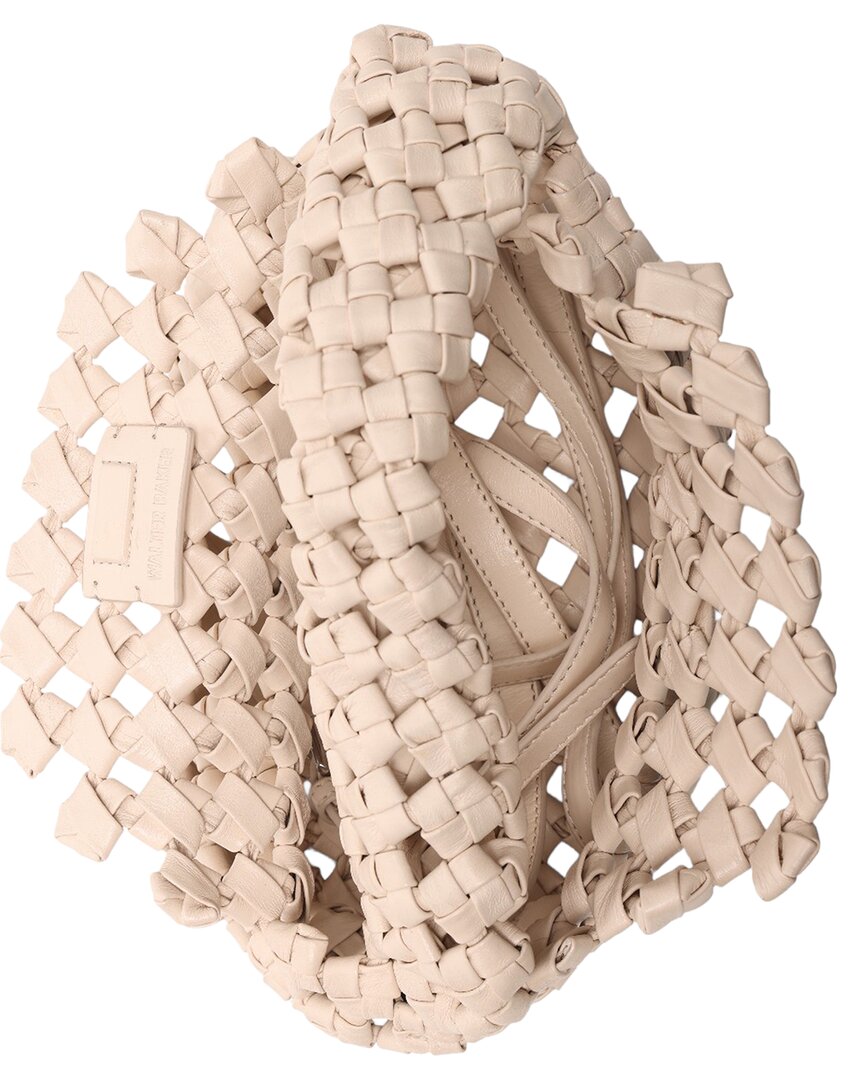 Walter Baker Mackenzie Woven Knot Leather Hobo Bag