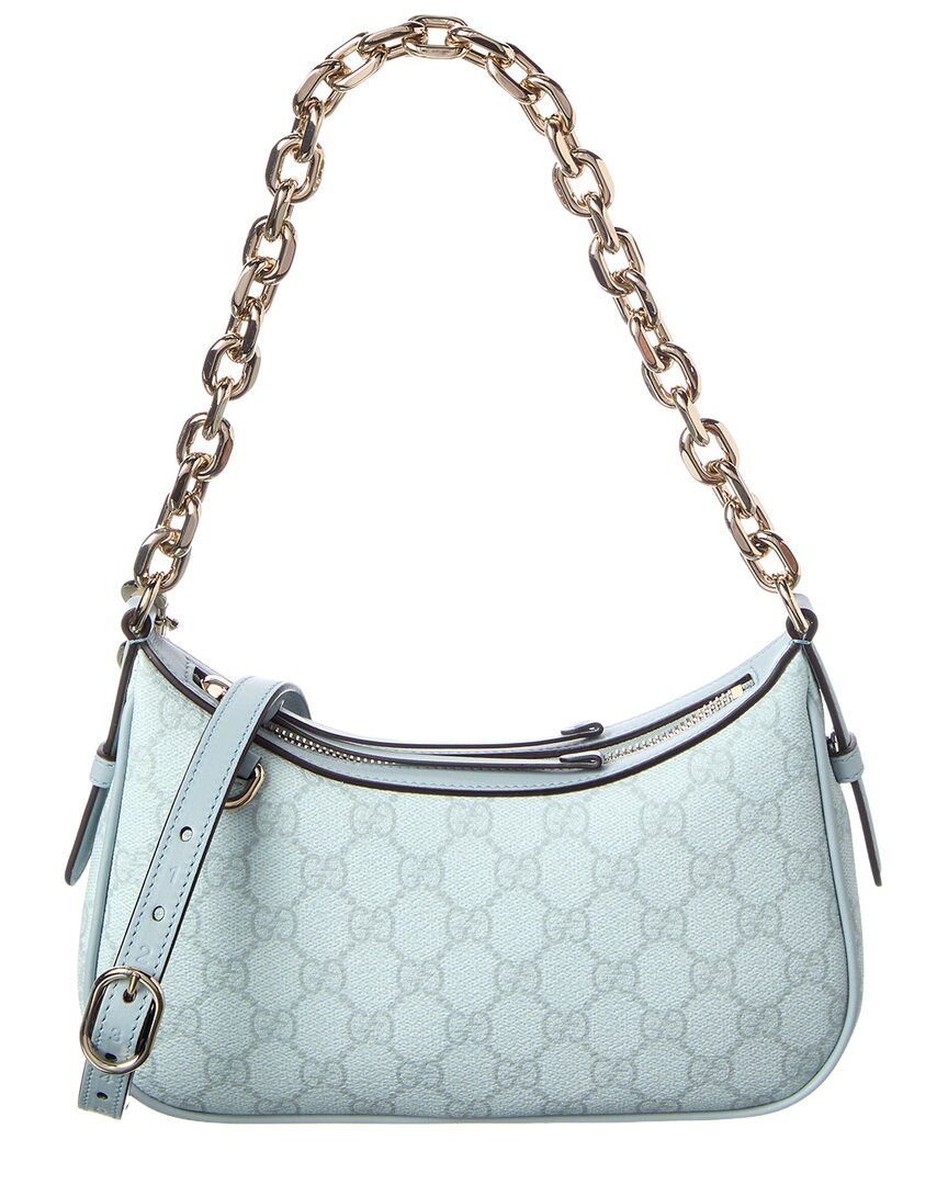 Gucci Gg Emblem Leather Shoulder Bag