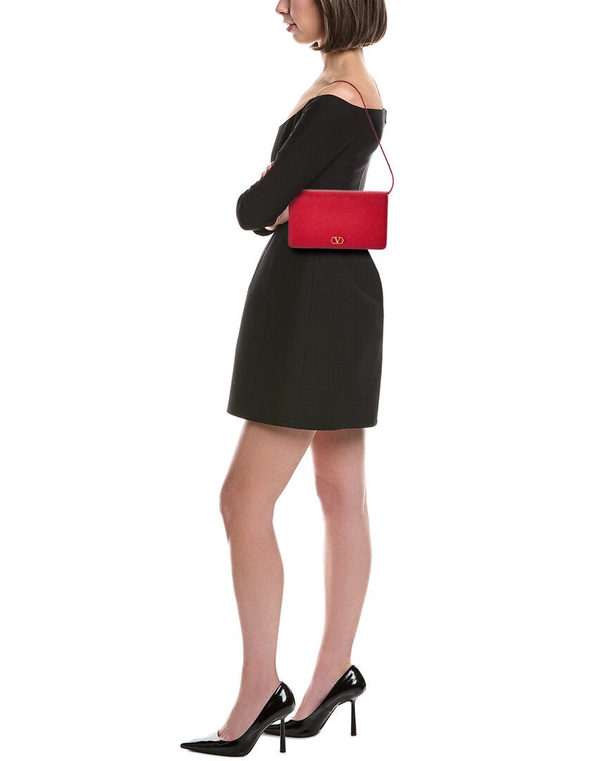 Valentino Vlogo Signature Mini Leather Shoulder Bag