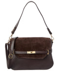 Isabella Rossetti Greta Suede & Leather Handbag