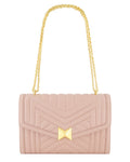 Mac Duggal Quilted Napa Leather Handbag