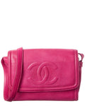 Chanel Hot Pink Caviar Leather Messenger Bag (Authentic  )