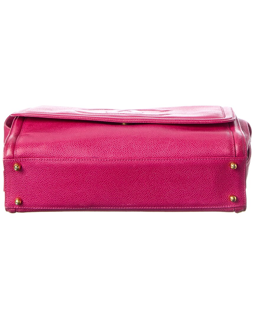 Chanel Hot Pink Caviar Leather Messenger Bag (Authentic  )