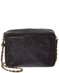 Chanel Black Caviar Leather C Camera Bag (   )