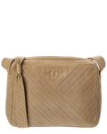 Chanel Beige Caviar Leather Cc Large Camera Bag (   )