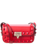 Valentino Rockstud Mini Leather Shoulder Bag Red ONE SIZE