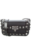 Valentino Rockstud Mini Leather Shoulder Bag Black ONE SIZE