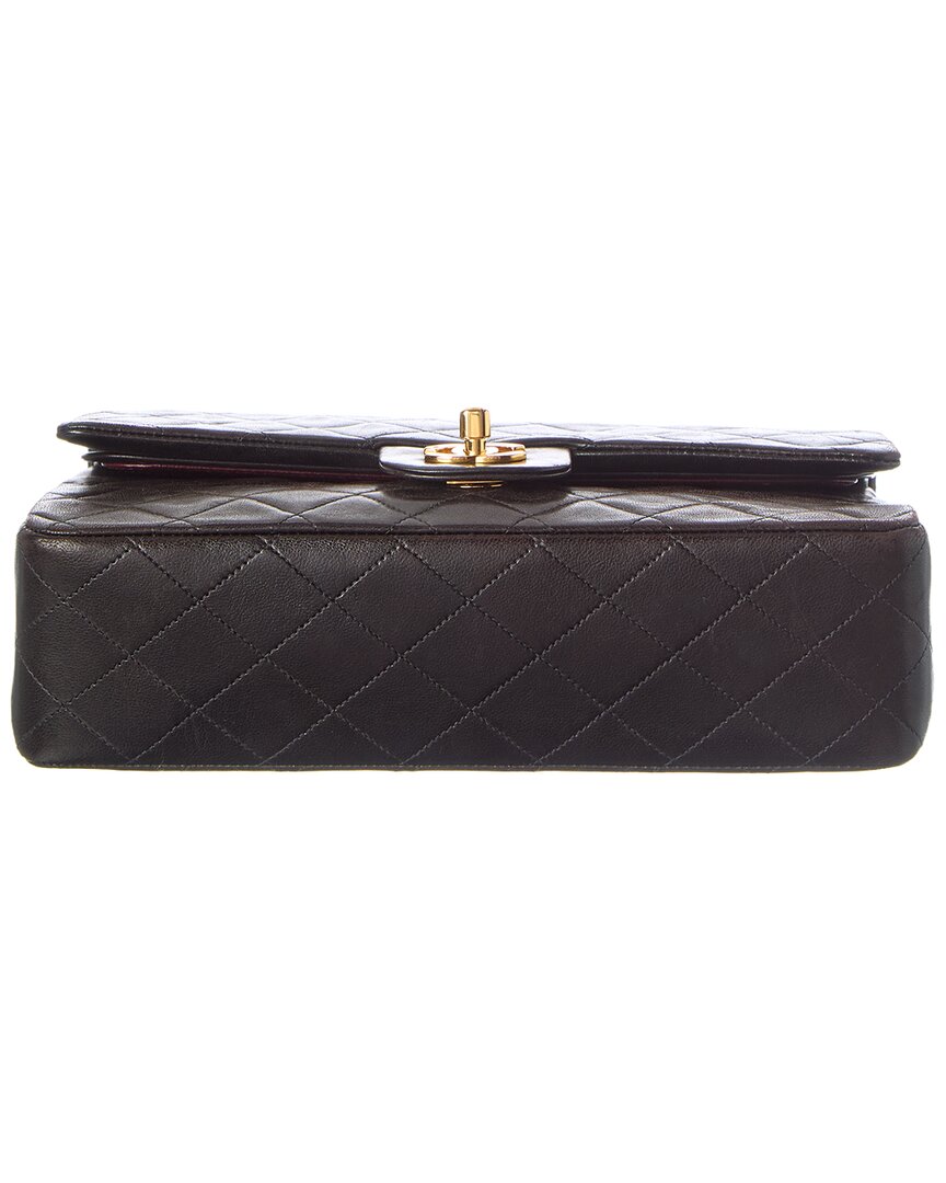 Chanel Black Caviar Leather Double Flap Shoulder Bag (Authentic  )