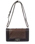 Chanel Dark Brown Caviar Leather Shoulder Bag (Authentic  )