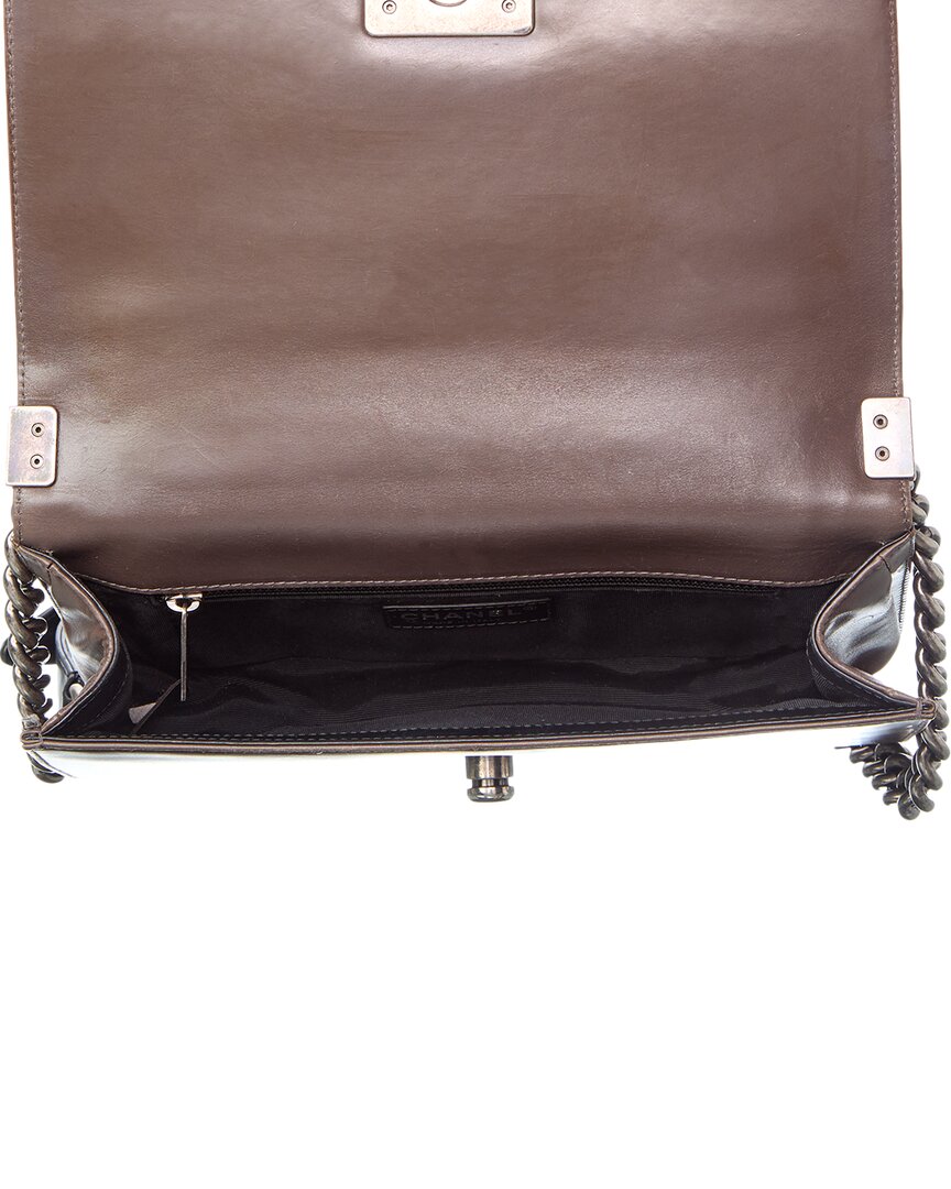 Chanel Dark Brown Caviar Leather Shoulder Bag (Authentic  )