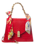 Italian Leather Top Handle Shoulder Bag