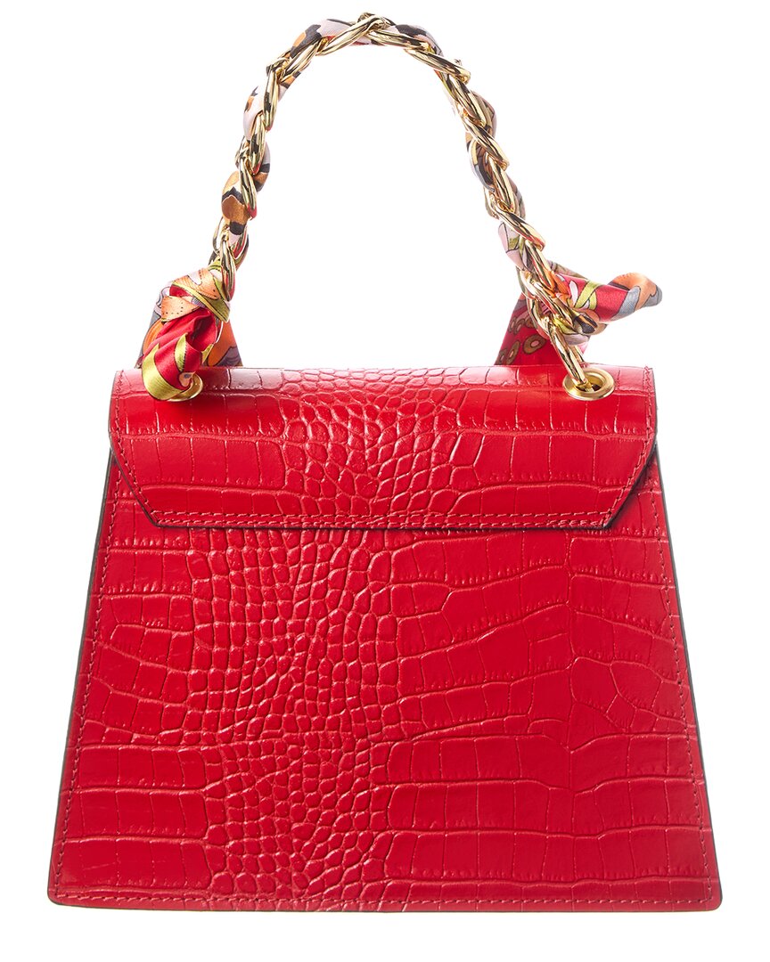 Italian Leather Top Handle Shoulder Bag